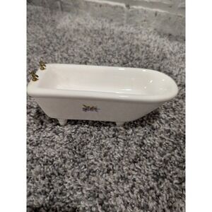 Vintage Original Miniature Porcelain Footed Tub, Nice Condition